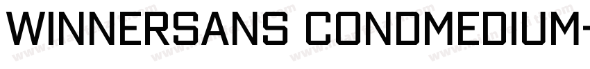 WinnerSans CondMedium字体转换